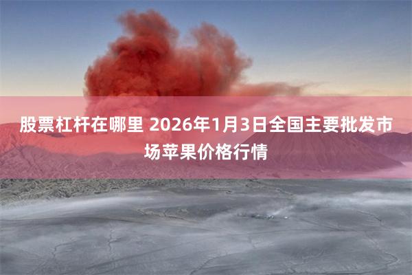 股票杠杆在哪里 2026年1月3日全国主要批发市场苹果价格行情